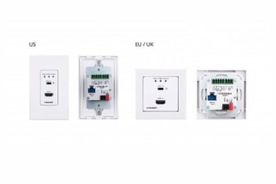 Изображение Kramer WP-20CT/US-D(W/B) Передатчик HDMI/USB-C с автоматическим переключением