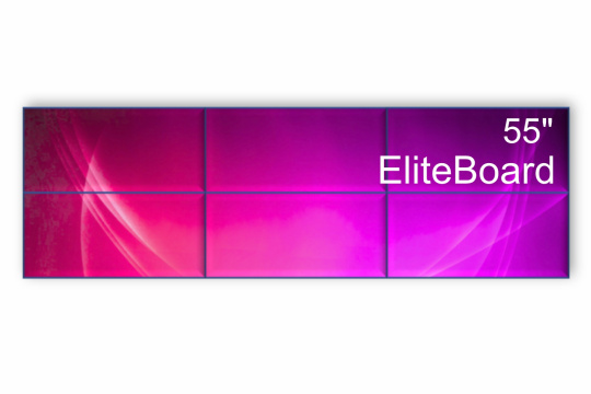 Изображение Видеостена 3x2 EliteBoard 55" PK555FDLN