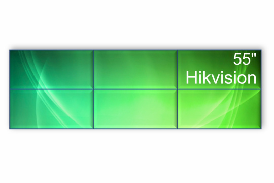 Изображение Видеостена 3x2 Hikvision 55" DS-D2055HR-G