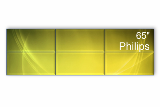 Изображение Видеостена 3x2 Philips 65" 65BDL6005X/00