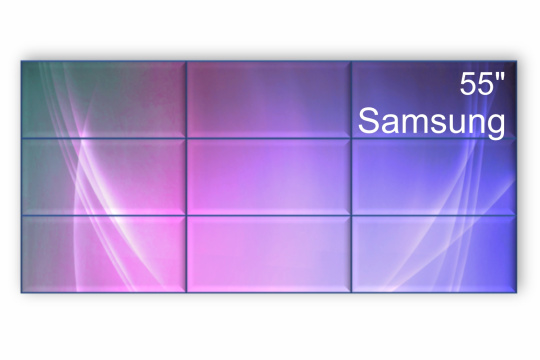 Изображение Видеостена 3x3 Samsung 55" VH55R-R